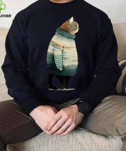 winter cat print Sweathoodie, sweater, longsleeve, shirt v-neck, t-shirt