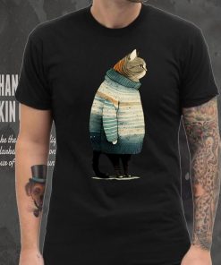 winter cat print Sweathoodie, sweater, longsleeve, shirt v-neck, t-shirt