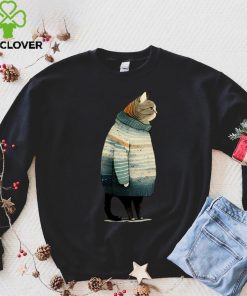 winter cat print Sweathoodie, sweater, longsleeve, shirt v-neck, t-shirt