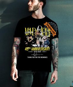 Madonna 45Th Anniversary T Shirt 1979 Äì 2024 Thank You For The Memories shirt