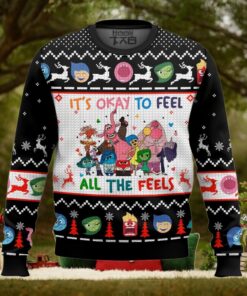 It’s Okay To Feel All The Feels Inside Out Ugly Sweater