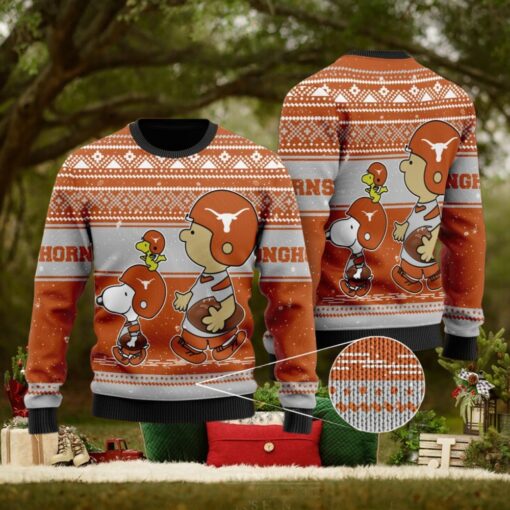 Texas Longhorns Snoopy Lover Ugly Christmas Sweater