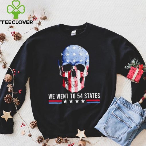 Skull We Went To 54 States T Shirt