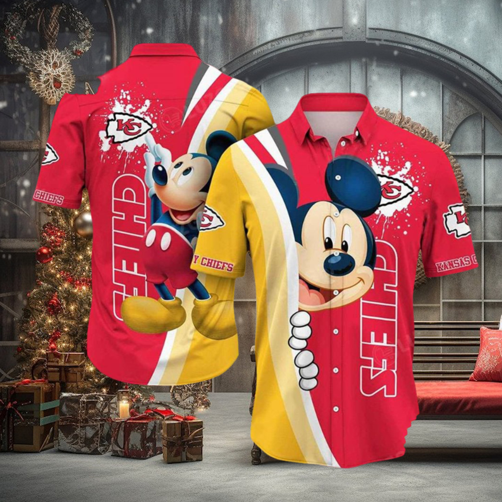 Andy Reid Hawaiian Shirt Kansas City Chiefs Mickey Hawaiian Shirt Andy Reid Hawaiian Shirt Kansas City Chiefs Mickey Hawaiian Shirt