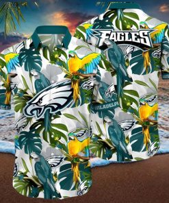 Trending NFL Philadelphia Eagles Flower Summer Hawaiian Shirt