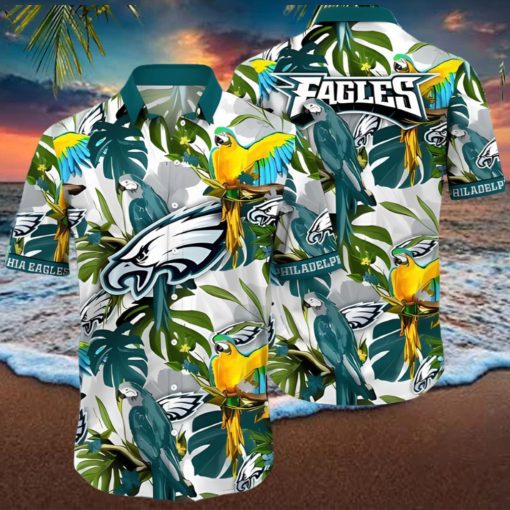 Trending NFL Philadelphia Eagles Flower Summer Hawaiian Shirt