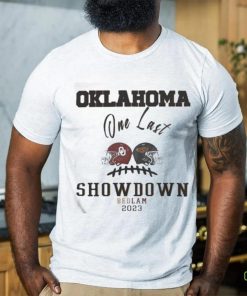 Bedlam 2023 Oklahoma Vs Oklahoma State One Last Showdown Matchup Shirt