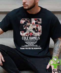 Cole Hamels Philadelphia Phillies 2006 2015 Thank You For The Memories T Shirt