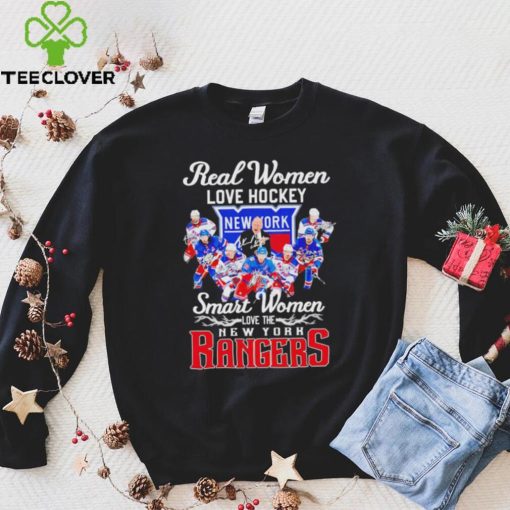 Real women love hockey smart women love the New York Rangers signatures shirt
