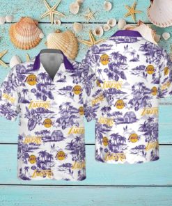 Los Angeles Lakers Retro Hawaiian Shirt For Men And Women Gift Beach