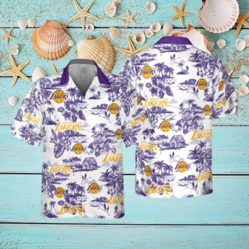 Los Angeles Lakers Retro Hawaiian Shirt For Men And Women Gift Beach