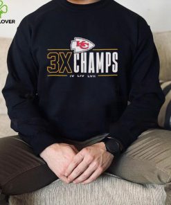 Kansas City Chiefs 3x Champs IV LIV LVII hoodie, sweater, longsleeve, shirt v-neck, t-shirt