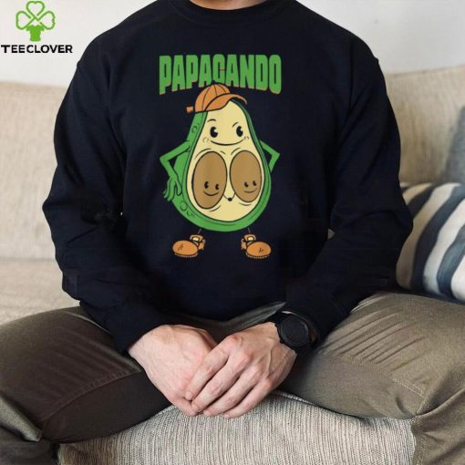 Papacado Vegan Dad Fathers Day Fruit Avocado Lovers Daddy T Shirt