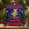 Chicago Bears Symbol Wearing Santa Claus Hat Ho Ho Ho Custom Personalized Ugly Christmas Sweater 3D Printed Men And Women Holiday Gift