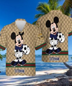 Tottenham Gucci Mickey Hawaiian Shirt