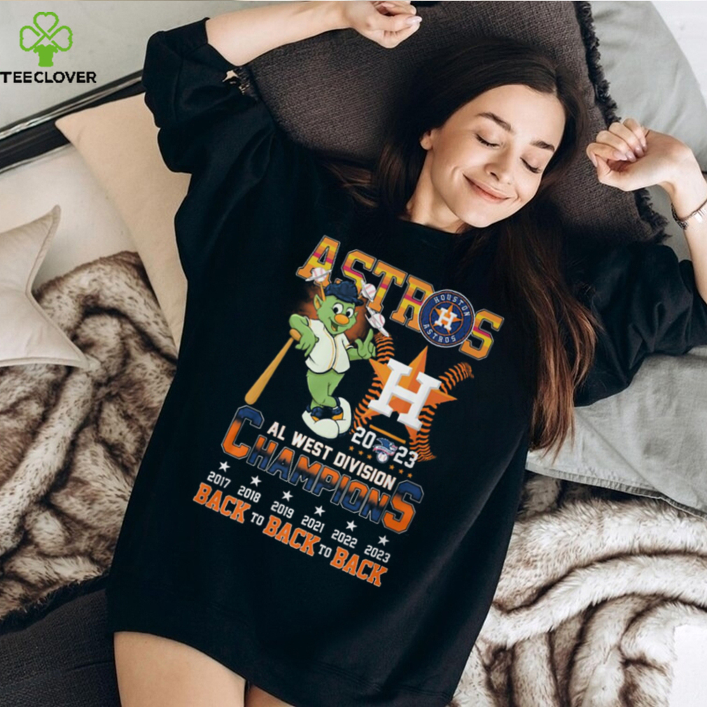 Astros 2023 AL West Division Champions Back To Back To Back T Shirt Astros 2023 AL West Division Champions Back To Back To Back T Shirt
