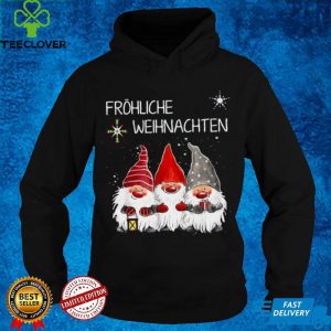 Gnomes Frohliche Weihnachten Christmas Shirt