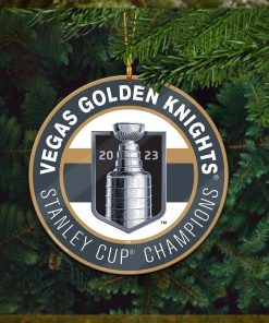 Vegas Golden Knights Stanley Cup Champions 2023 Custom Name Christmas Tree Decorations Ornament