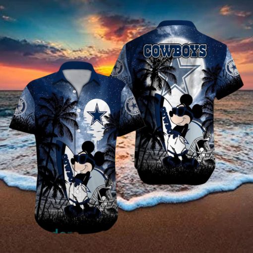 Dallas Cowboys NFL Team Logo Baby Yoda Hawaiian Shirt