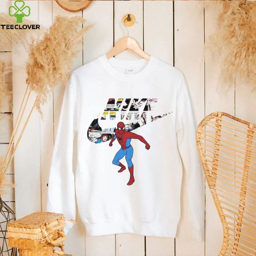 Comic Design Spiderman Nike Logo Marvel Unisex Sweatshirt