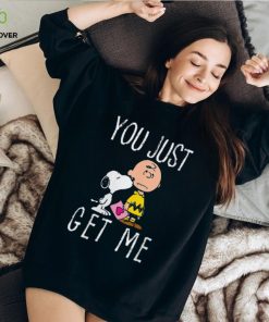 Womens Peanuts Charlie Brown and Snoopy You Just Get Me T Shirt