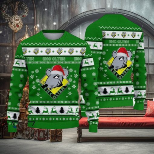 EHC Olten Tropical National League Und Swiss League 3D Ugly Christmas Sweaters For Fans Gift