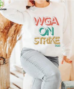 Wgastrikeshirts Store Wga On Strike 2023 Hooded Sweatshirt
