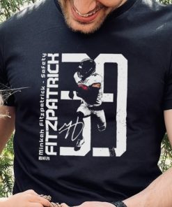 Minkah Fitzpatrick Pittsburgh Steelers Bold Number Signature Shirt