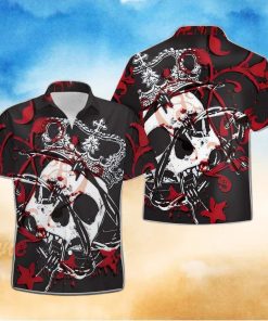 Buy Kings And Roses Skull Hawaiian Aloha Shirts 1