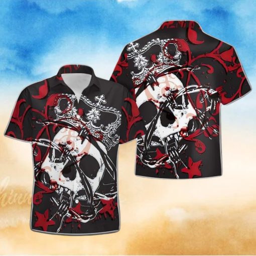 Buy Kings And Roses Skull Hawaiian Aloha Shirts 1