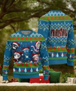 Fairy Tail Anime Ugly Christmas Sweater Custom Happy and Friend Xmas Gift