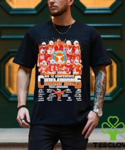 Texas Longhorns Team Big 12 Conference Champions Signatures T Shirt 3 Texas Longhorns Team Big 12 Conference Champions Signatures T Shirt