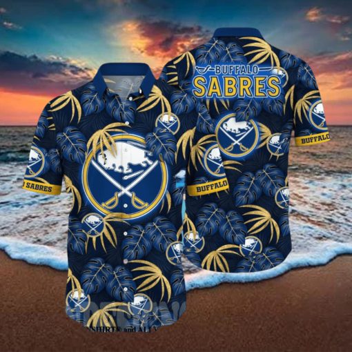 Buffalo Sabres NHL Flower Full Printed Classic Hawaiian Shirt