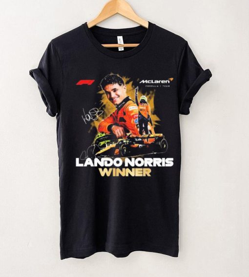 Mclaren Formula 1 Lando Norris Winner 2024 Signatures Shirt