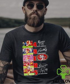 San Francisco 49ers Kyle Juszczyk Deebo Samuel Lijah Mitchell signatures shirt 2 San Francisco 49ers Kyle Juszczyk Deebo Samuel Lijah Mitchell signatures shirt