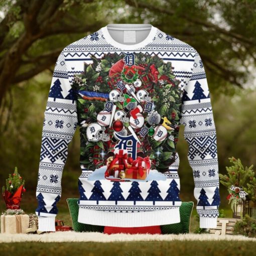 MLB Detroit Tigers Christmas Tree Ugly 3D Sweater For Men And Women Gift Ugly Christmas