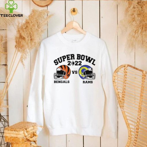 Super Bowl 2022 Cincinnati Bengals vs Los Angeles Rams American football helmet hoodie, sweater, longsleeve, shirt v-neck, t-shirt