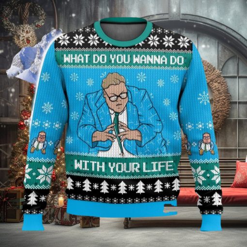 Saturday Night Live Matt Foley What Do You Wanna Do With Your Life All Over Printed Ugly Christmas Sweater Trending Christmas Gift Ideas