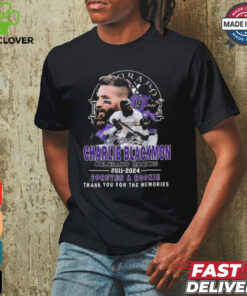 Charlie Blackmon Colorado Rockies 2011 2024 Thank You For The Memories Signature T shirt 3 Charlie Blackmon Colorado Rockies 2011 2024 Thank You For The Memories Signature T shirt