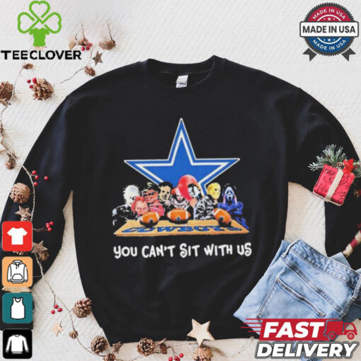 You Cant Sit With Us Halloween Horror Characters Dallas Cowboys Halloween Shirt