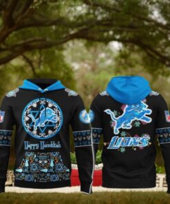 Detroit Lions Happy Hanukkah Holiday 2024 Hoodie