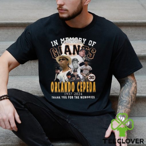 In Memory Of Orlando Cepeda 1937 2024 Thank You For The Memories T Shirt