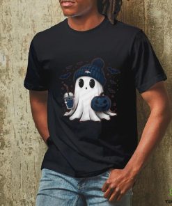 Halloween Denver Broncos NFL Football Fan Ghost with Pumpkin shirt