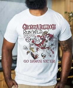 Georgia Bulldogs Run Wild Through The SEC Go Dawgs Sic ‘Em Shirt