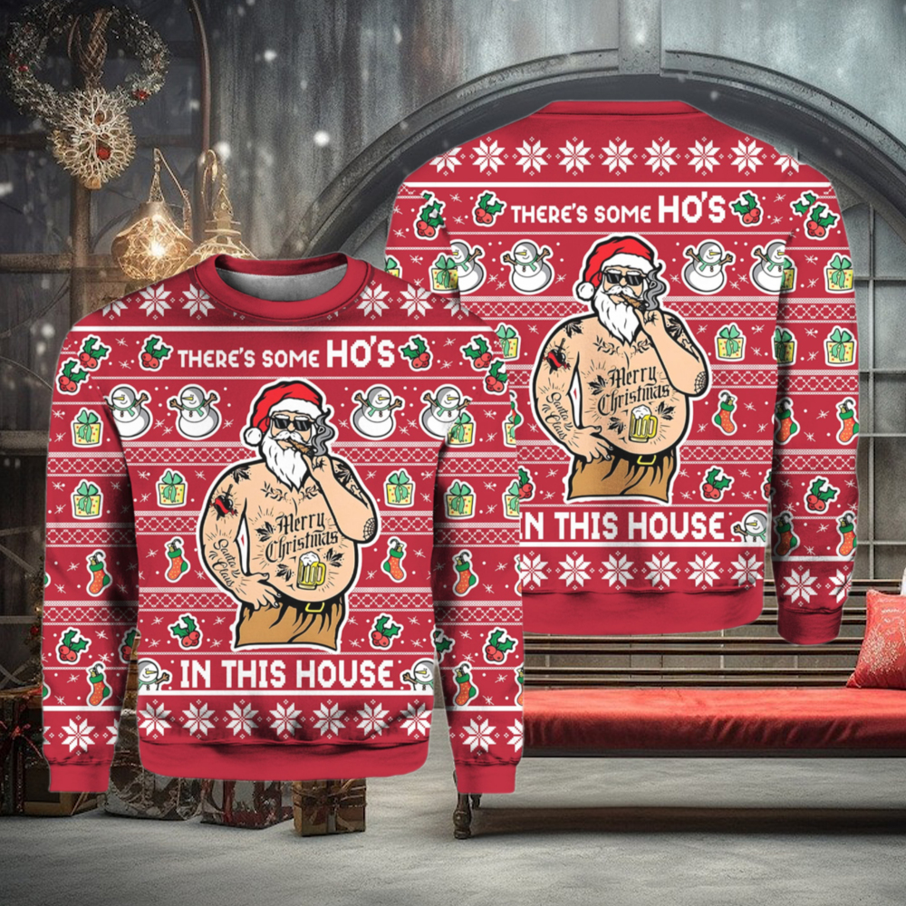 There’s Some Ho’s In This House Christmas Ugly Christmas Sweater There’s Some Ho’s In This House Christmas Ugly Christmas Sweater