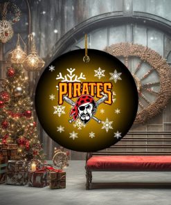 Pittsburgh Pirates MLB 2023 Holiday Gifts Custom Name Merry Christmas Decorations Ornament