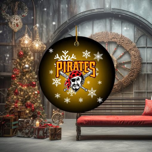 Pittsburgh Pirates MLB 2023 Holiday Gifts Custom Name Merry Christmas Decorations Ornament