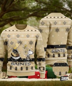 New Orleans Saints Charlie Brown Peanuts Snoopy Ugly Christmas Sweaters