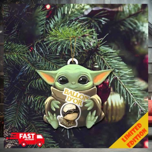 Baby Yoda Hug Ballon d’Or 2023 Cute Tree Decorations Christmas Gift Ornament