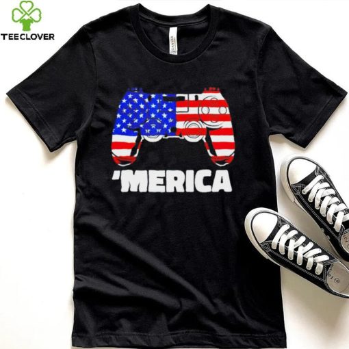 ‘Merica video game American flag shirt